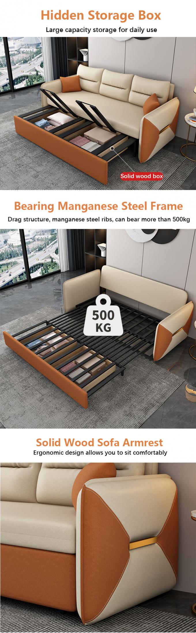 เฟอร์นิเจอร์ห้องนั่งเล่น โซฟาแปลงได้ เตียง Loveseat Sleeper Cover 6