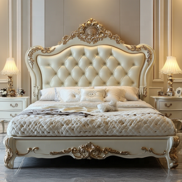บ้าน เฟอร์นิเจอร์ ห้องนอน ขนาดใหญ่ โมเดิร์น ดีไซน์ เตียงคู่หรู 2