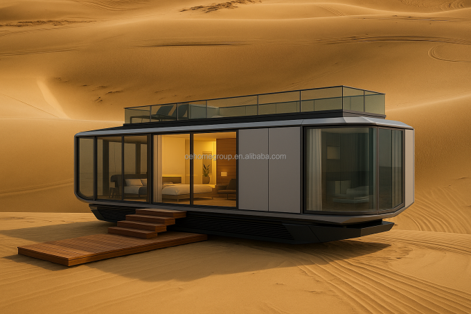 ทนทาน ใช้งานต่าง ๆ บ้านคอนเทนเนอร์ Prefab บ้านพกพาขนาดเล็ก บ้านขนาดเล็ก โมดูล บ้านแคมป์ โรงแรม แคร์สเปซ 2