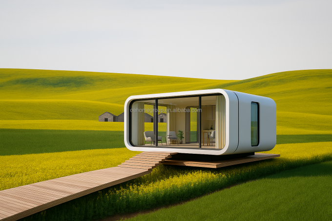 เสียงกันเสียง OEM ODM โมดูลอเรอร์ สํานักงานส่วนตัว Pods Outdoor Capsule สําหรับลานสวนภายนอก 4
