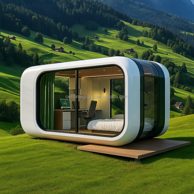 เสียงกันเสียง OEM ODM โมดูลอเรอร์ สํานักงานส่วนตัว Pods Outdoor Capsule สําหรับลานสวนภายนอก 5