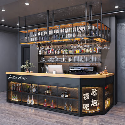 มินิ LED Counter Height โต๊ะบาร์ คลับกลางคืน เฟอร์นิเจอร์โมเดิร์น