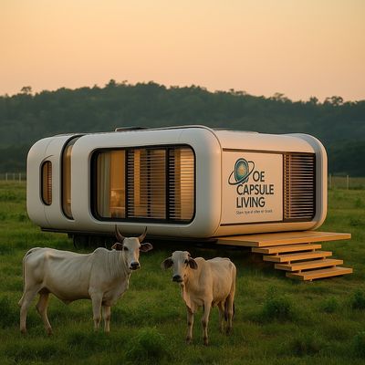 เสียงกันเสียง OEM ODM โมดูลอเรอร์ สํานักงานส่วนตัว Pods Outdoor Capsule สําหรับลานสวนภายนอก