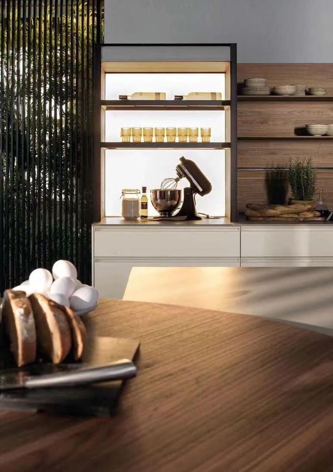 อลูมิเนียม โมดูลาร์ กล่องมุม โซลูชั่น Melamine ครัว 1